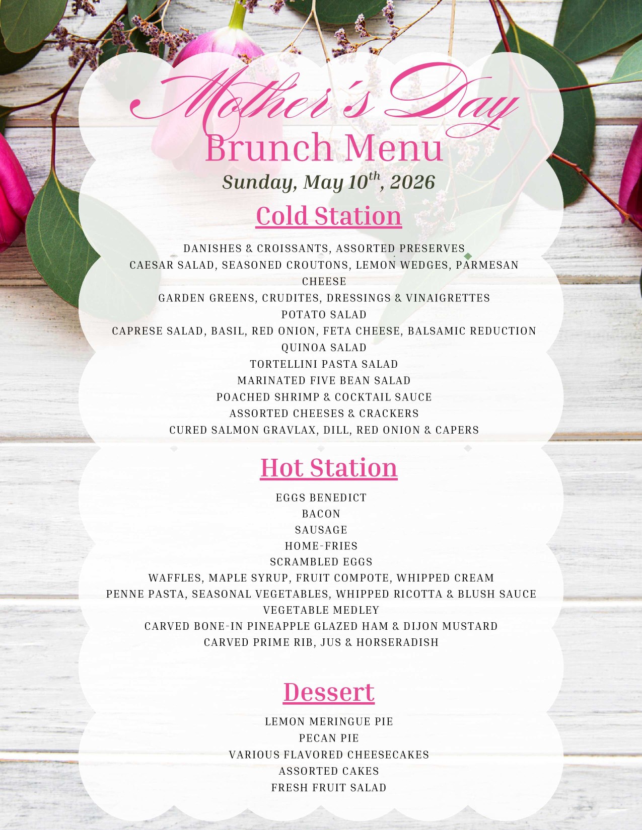_Mothers Day Brunch Menu - 2026